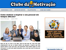 Tablet Screenshot of clubedamotivacao.com